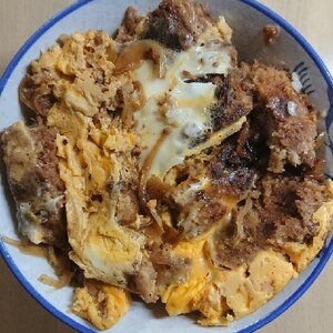 余ってる焼き鳥のたれで！かつ丼♪